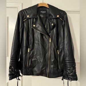 Guess Women’s Plus Size Faux Leather Jacket